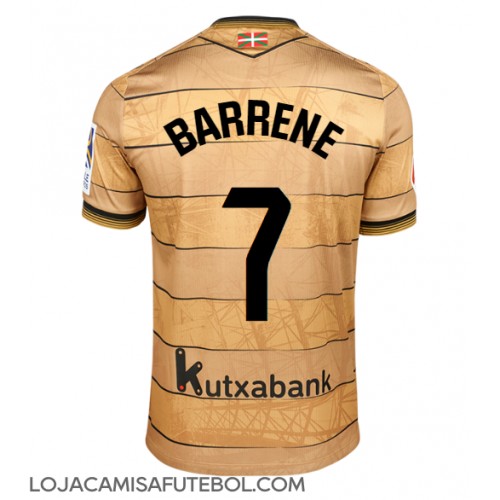 Camisa de Futebol Real Sociedad Ander Barrenetxea #7 Equipamento Secundário 2024-25 Manga Curta